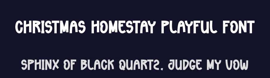 Christmas Homestay Playful Font by creativeletter — Display Font — thumbnail 2