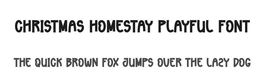 Christmas Homestay Playful Font by creativeletter — Display Font
