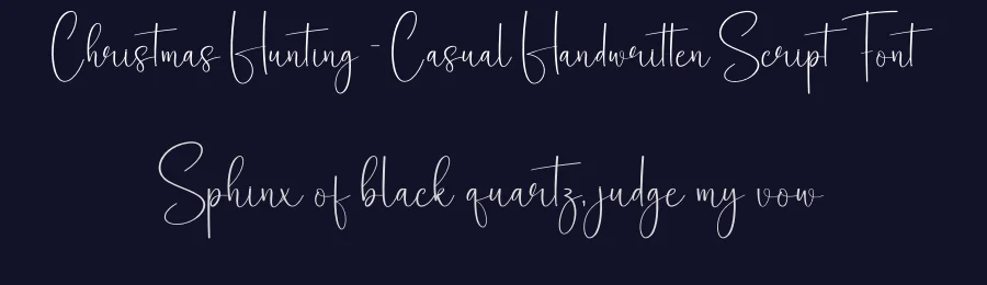 Christmas Hunting – Casual Handwritten Script Font by creativeletter — Script Handwritten Font — thumbnail 2