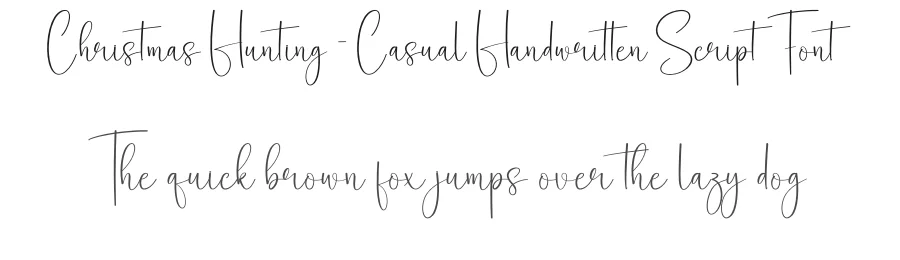 Christmas Hunting – Casual Handwritten Script Font by creativeletter — Script Handwritten Font