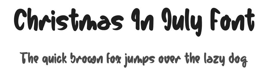 Christmas In July Font by levincreative — Script Handwritten Font