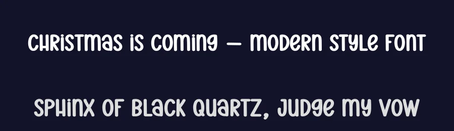 Christmas Is Coming – Modern Style Font by creativeletter — Display Font — thumbnail 2