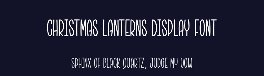 Christmas Lanterns Display Font by creativeletter — Display Font — thumbnail 2