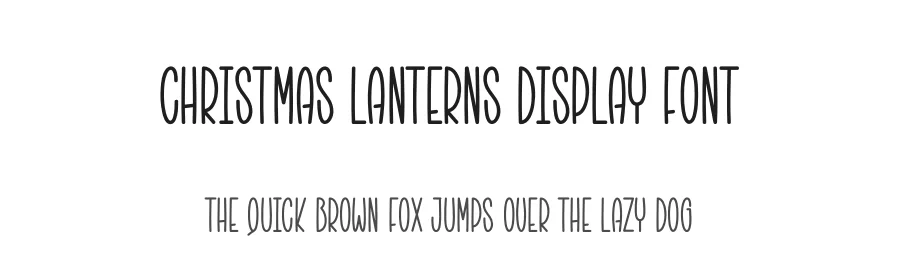 Christmas Lanterns Display Font by creativeletter — Display Font
