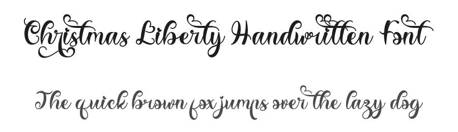 Christmas Liberty Handwritten Font by Yoga Letter — Script Handwritten Font