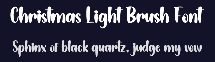 Christmas Light Brush Font by creativeletter — Display Font — thumbnail 2