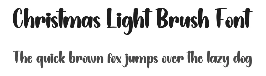 Christmas Light Brush Font by creativeletter — Display Font