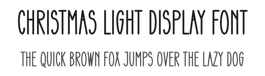 Christmas Light Display Font by Farz Studio — Script Handwritten Font