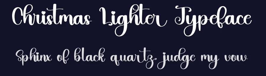 Christmas Lighter Typeface by inermediaSTUDIO — Script Handwritten Font — thumbnail 2