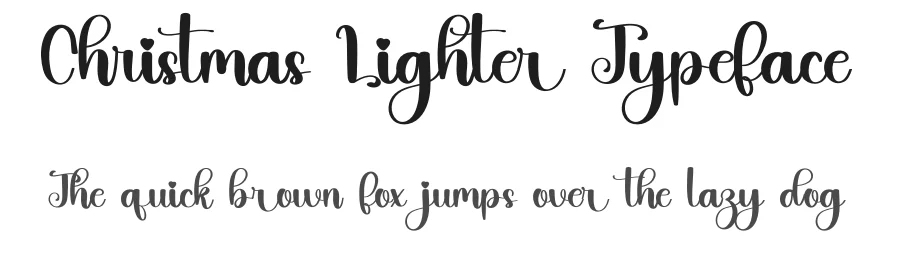 Christmas Lighter Typeface by inermediaSTUDIO — Script Handwritten Font