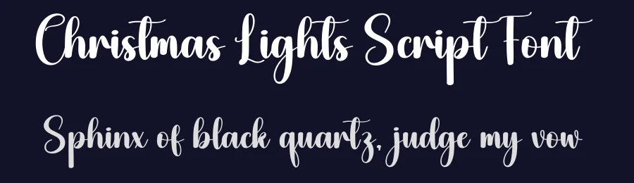 Christmas Lights Script Font by creativeletter — Script Handwritten Font — thumbnail 2