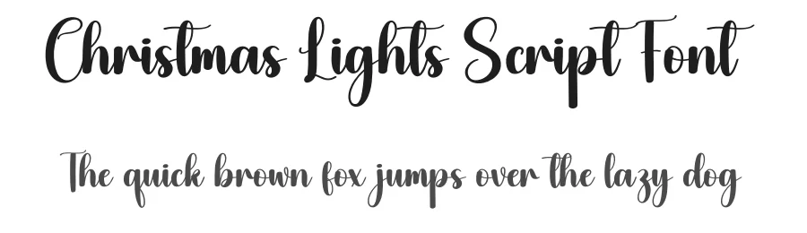 Christmas Lights Script Font by creativeletter — Script Handwritten Font