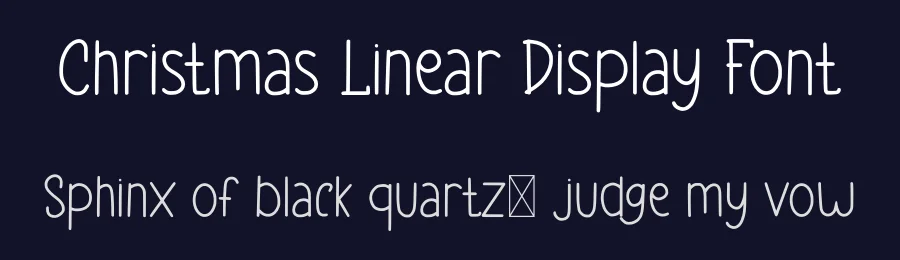 Christmas Linear Display Font by Craftedtype — Decorative Font — thumbnail 2