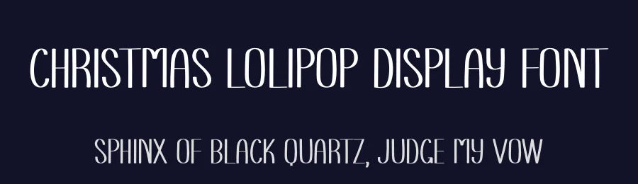 Christmas Lolipop Display Font by creativeletter — Display Font — thumbnail 2