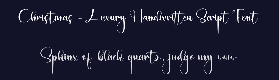Christmas – Luxury Handwritten Script Font by creativeletter — Script Handwritten Font — thumbnail 2