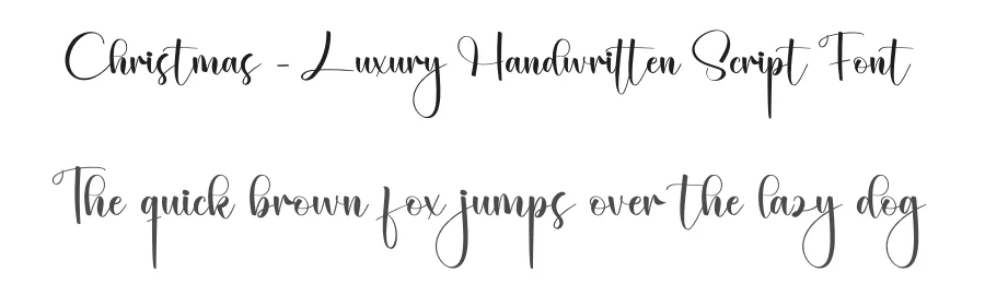 Christmas – Luxury Handwritten Script Font by creativeletter — Script Handwritten Font