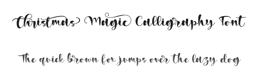Christmas Magic Calligraphy Font by Thomas Aradea — Script Handwritten Font