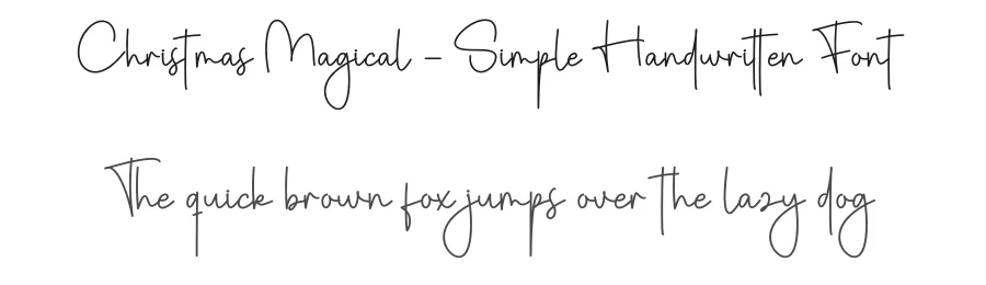Christmas Magical – Simple Handwritten Font by creativeletter — Script Handwritten Font