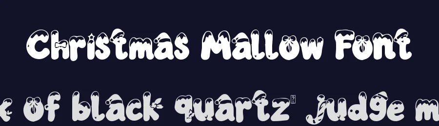 Christmas Mallow Font by Yoga Letter — Display Font — thumbnail 2