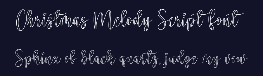 Christmas Melody Script Font by creativeletter — Script Handwritten Font — thumbnail 2