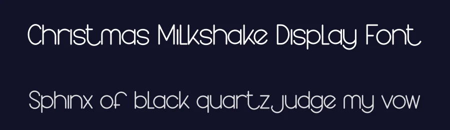 Christmas Milkshake Display Font by creativeletter — Display Font — thumbnail 2