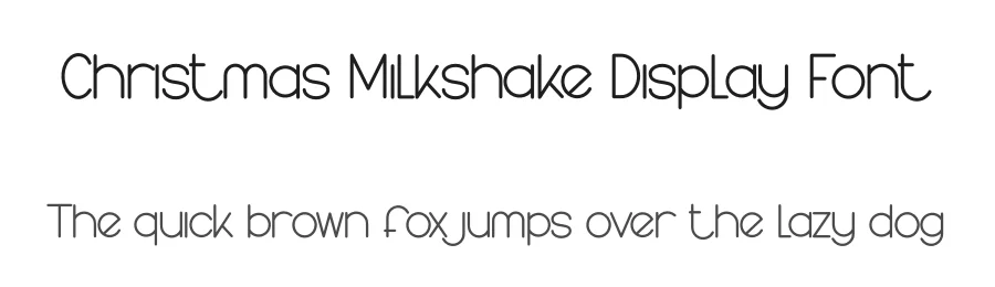 Christmas Milkshake Display Font by creativeletter — Display Font