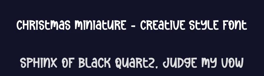 Christmas Miniature – Creative Style Font by creativeletter — Display Font — thumbnail 2