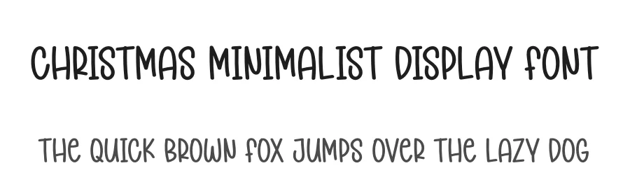Christmas Minimalist Display Font by creativeletter — Display Font