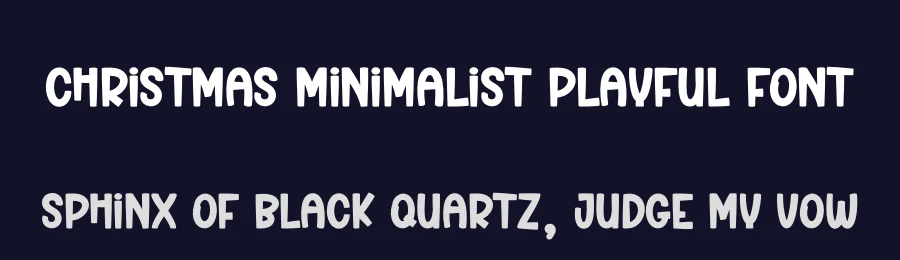 Christmas Minimalist Playful Font by creativeletter — Display Font — thumbnail 2