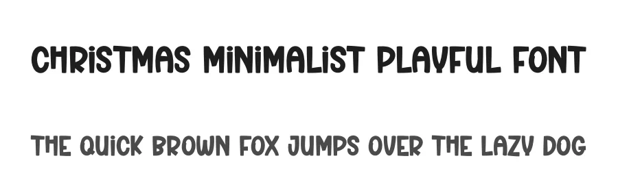 Christmas Minimalist Playful Font by creativeletter — Display Font