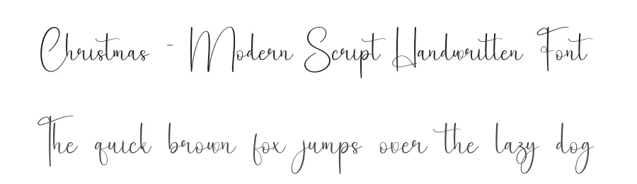 Christmas – Modern Script Handwritten Font by creativeletter — Script Handwritten Font