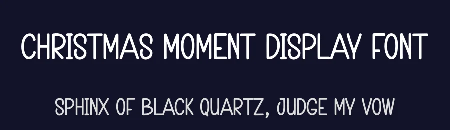 Christmas Moment Display Font by creativeletter — Display Font — thumbnail 2