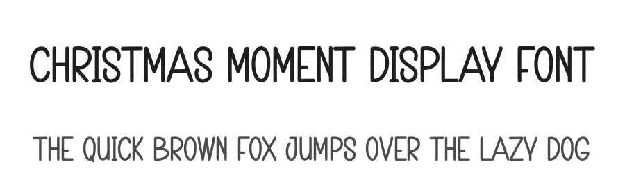Christmas Moment Display Font by creativeletter — Display Font