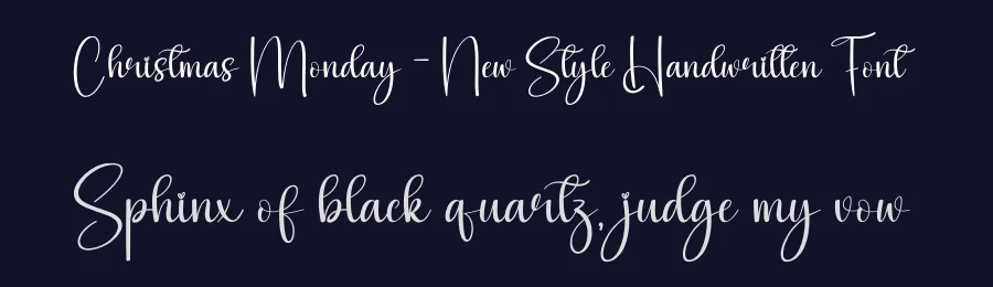 Christmas Monday – New Style Handwritten Font by creativeletter — Script Handwritten Font — thumbnail 2