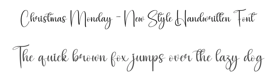 Christmas Monday – New Style Handwritten Font by creativeletter — Script Handwritten Font