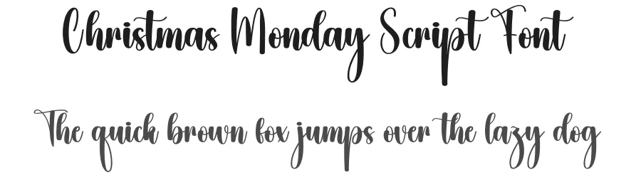 Christmas Monday Script Font by creativeletter — Script Handwritten Font