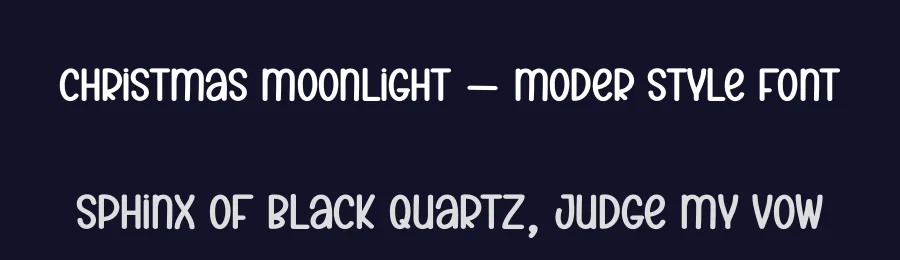 Christmas Moonlight – Moder Style Font by creativeletter — Display Font — thumbnail 2