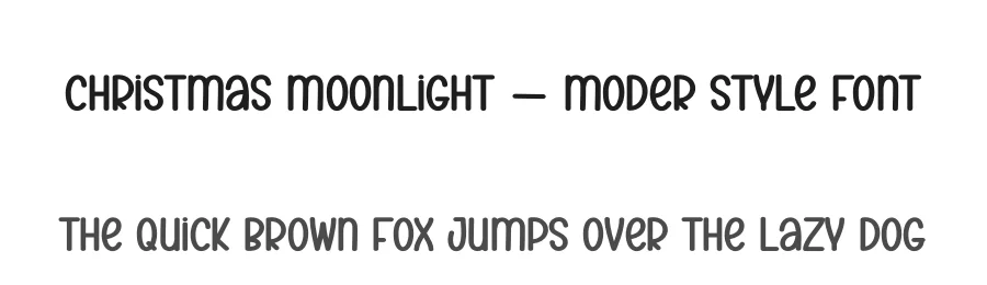 Christmas Moonlight – Moder Style Font by creativeletter — Display Font