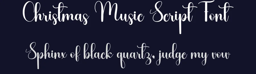 Christmas Music Script Font by freshtypeink — Script Handwritten Font — thumbnail 2