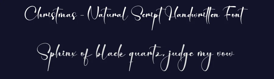 Christmas – Natural Script Handwritten Font by creativeletter — Script Handwritten Font — thumbnail 2