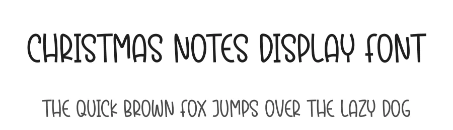 Christmas Notes Display Font by creativeletter — Display Font
