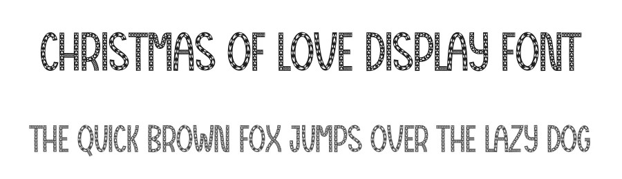 Christmas Of Love Display Font by creativeletter — Display Font