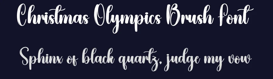 Christmas Olympics Brush Font by creativeletter — Script Handwritten Font — thumbnail 2