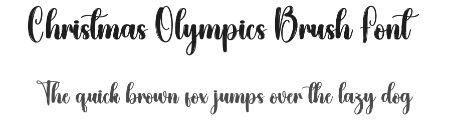 Christmas Olympics Brush Font by creativeletter — Script Handwritten Font