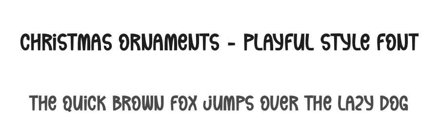 Christmas Ornaments – Playful Style Font by creativeletter — Display Font