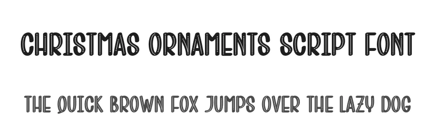 Christmas Ornaments Script Font by creativeletter — Display Font