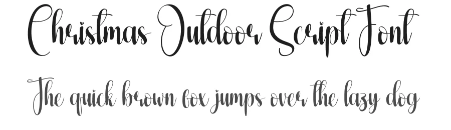 Christmas Outdoor Script Font by creativeletter — Script Handwritten Font