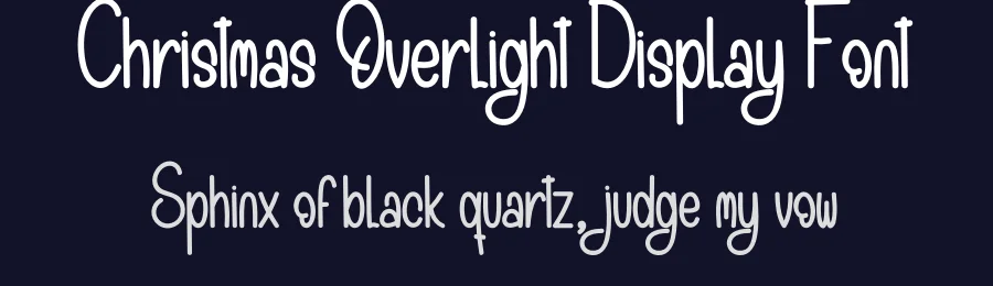 Christmas Overlight Display Font by creativeletter — Display Font — thumbnail 2