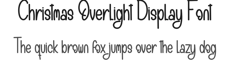 Christmas Overlight Display Font by creativeletter — Display Font