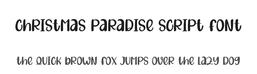 Christmas Paradise Script Font by andikastudio — Display Font